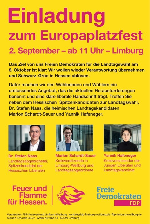 Flyer Europaplatzfest 2. September